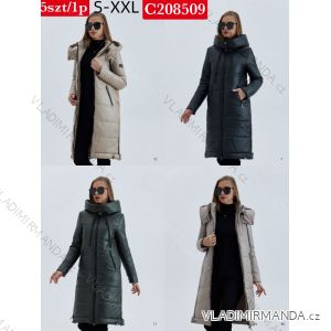 Kabát jesenný s kapucňou na zips dlhý rukáv dámsky nadrozmer (S - 2XL) SWEST IMWSW25C208509