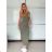 Šaty dlhé letné na ramienka dámske (XS/S/M ONE SIZE) TALIANSKA MÓDA IMWHD252382/DU -   čierna
 -   S / M