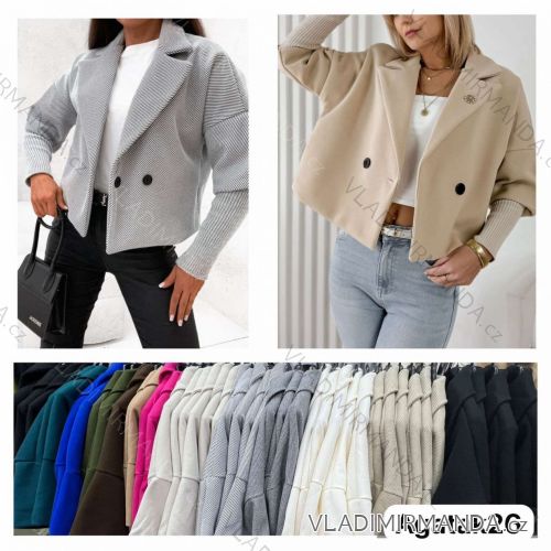 Sako krátke elegantný dlhý rukáv dámske (S/M/L ONE SIZE) INDICKÁ MÓDA IMWKA252686