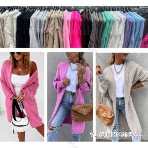 Cardigan pletený dlhý rukáv dámsky (S/M/L ONE SIZE) INDICKÁ MÓDA IMWKA252699