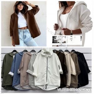 Mikina s kapucňou na zips dlhý rukáv MASELKO dámska (S/M/L ONE SIZE) TALIANSKA MÓDA IMWGA252805