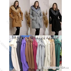 Kabát jesenný s opaskom dlhý rukáv dámsky (S/M/L ONE SIZE) TALIANSKA MÓDA IMWCL252812