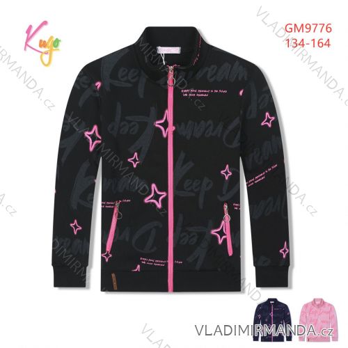 Mikina na zips dlhý rukáv dorast dievčenské (134-164) KUGO GM9776