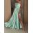 Šaty dlhé elegantné letné dámske LILIEN  (XS/S/M ONE SIZE) TALIANSKA MÓDA IMWGB25952/DR -   růžová fuchsiová -   S / M
