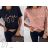 Tričko krátky rukáv dámske (S/M ONE SIZE) TALIANSKA MÓDA IMD221092/DR ružová S / M