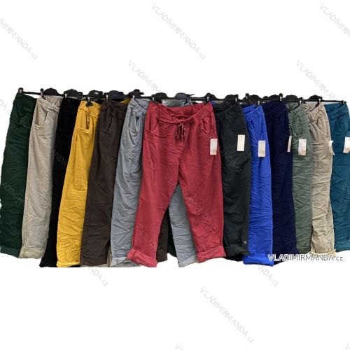 Nohavice strečové dámske nadrozmer (50/52/54 ONE SIZE) TALIANSKA MÓDA IMC25323