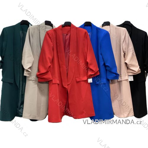 Sako predĺžené elegantný dlhý rukáv dámske (S/M/L ONE SIZE) TALIANSKA MÓDA IMC25329