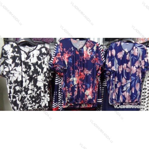 Tričko krátky rukáv dámske nadrozmerné (42-52) OSLIL polski moda PM117033