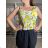 Tielko letné kvetované, bodka a citrónky lemon dámske nadrozmer SUMMER  (M/L/XL ONE SIZE) TALIANSKA MÓDA IMM25M0711XL