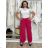 Nohavice dlhé letné dámske BETA (S/M/L ONE SIZE) TALIANSKA MÓDA IM425463/DU S/M/L tmavo ružová