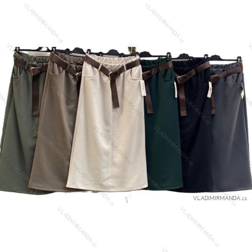 Sukňa dlhá elegantná s opaskom dámska (S/M/L ONE SIZE) TALIANSKA MÓDA IMC25334