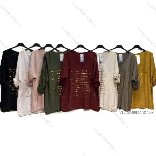 Tunika dlhý rukáv dámska nadrozmer (46/48/50 ONE SIZE) TALIANSKA MÓDA IMC25346