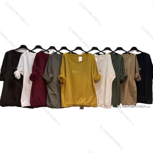 Tunika dlhý rukáv dámska nadrozmer (46/48/50 ONE SIZE) TALIANSKA MÓDA IMC25348