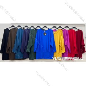 Tunika dlhý rukáv dámska nadrozmer (54/56/58 ONE SIZE) TALIANSKA MÓDA IM425543