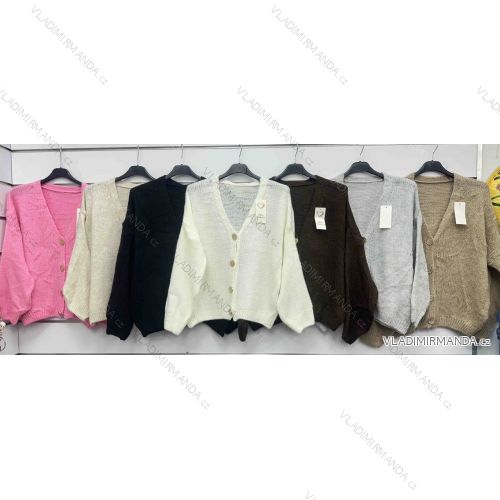 Sveter pletený dlhý rukáv dámsky (S/M/L ONE SIZE) TALIANSKA MÓDA IMWGM252738