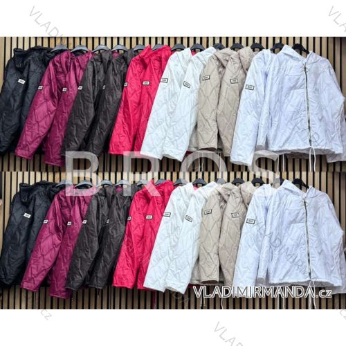 Bunda s kapucňou dlhý rukáv dámska (S/M/L ONE SIZE) TALIANSKA MÓDA IMWGB252748