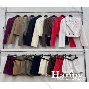 Súprava kraťasy a sako dlhý rukáv dámska (XS/S/M ONE SIZE) TALIANSKA MÓDA IMWHP252752