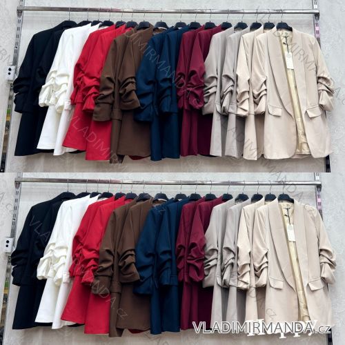 Sako dlhý rukáv dámske (XS/S/M ONE SIZE) TALIANSKA MÓDA IMWHP252756