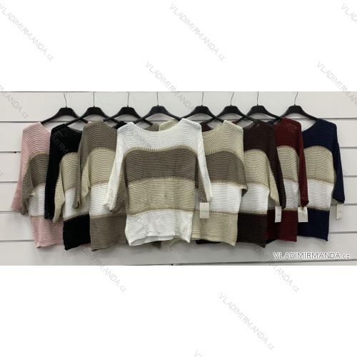 Sveter dlhý rukáv dámsky (S/M/L ONE SIZE) TALIANSKA MÓDA IMWCP252770