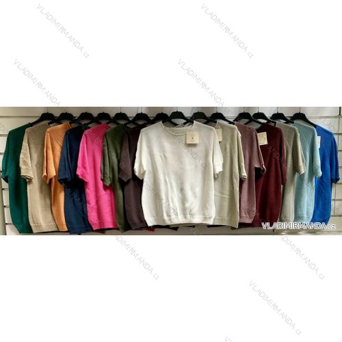 Sveter krátky rukáv dámsky (S/M/L ONE SIZE) TALIANSKA MÓDA IMWCP252772