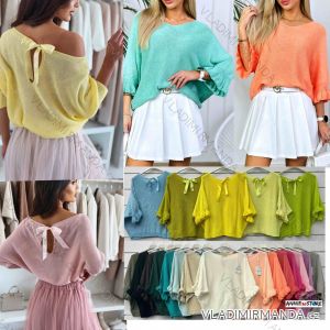 Sveter dlhý rukáv dámsky (S/M/L ONE SIZE) TALIANSKA MÓDA IMWAD252779