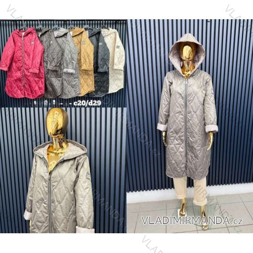 Kabát s kapucňou dlhý rukáv dámsky (S/M/L ONE SIZE) TALIANSKA MÓDA IMWCA252780