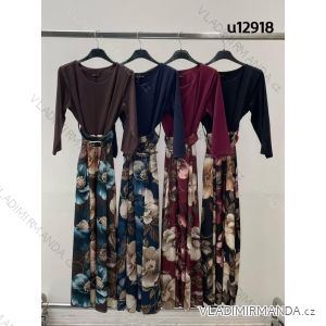Šaty dlhý rukáv dámske (XS/S/M ONE SIZE) TALIANSKA MÓDA IMM25M12918