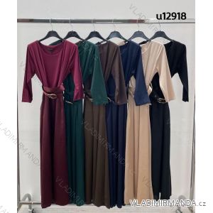 Šaty dlhý rukáv dámske (XS/S/M ONE SIZE) TALIANSKA MÓDA IMM25M12918A