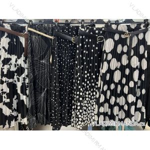 Sukňa dlhá s opaskom dámska (S/M/L ONE SIZE) TALIANSKA MÓDA IMM25M4304A