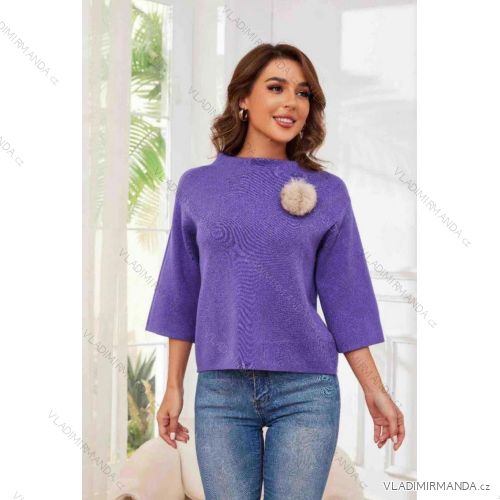 Sveter 3/4 dlhý rukáv dámsky (S/M/L ONE SIZE) IMM25M5986