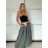 Sukňa dlhá s opaskom dámska (S/M/L ONE SIZE) TALIANSKA MÓDA IMM25M7755