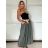 Sukňa dlhá s opaskom dámska (S/M/L ONE SIZE) TALIANSKA MÓDA IMM25M7755