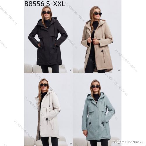 Bunda jesenná s kapucňou na zips dlhý rukáv dámska (S - 2XL) SWEST IMWSW25B8556