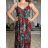 Šaty dlhé letné na ramienka dámske LOLA (S/M/L ONE SIZE) TALIANSKA MÓDA IMPEM2455618