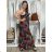 Šaty dlhé letné na ramienka dámske LOLA (S/M/L ONE SIZE) TALIANSKA MÓDA IMPEM2455618