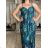 Šaty dlhé letné na ramienka dámske LOLA (S/M/L ONE SIZE) TALIANSKA MÓDA IMPEM2455618