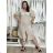 Šaty ľanové košeľové krátky rukáv dámske (S/M/L ONE SIZE) TALIANSKA MODA IM7250001/DU -   čierna
 -   S/M/L