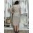 Šaty ľanové košeľové krátky rukáv dámske (S/M/L ONE SIZE) TALIANSKA MODA IM7250001/DU -   čierna
 -   S/M/L