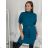 Šaty úpletové s opaskom krátky rukáv dámske nadrozmer DITA (M/L/XL ONE SIZE) TALIANSKA MÓDA IM425555 ZS5290