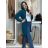 Cardigan pletený teplý dlhý rukáv dámsky (S/M/L ONE SIZE) TALIANSKA MÓDA IMD221886/DR M / L vínová