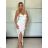 Šaty elegantné saténové spoločenské na ramienka dámske (S/M ONE SIZE) TALIANSKA MÓDA IM322MONICA/DR -   tmavo tyrkysová
,   S/M