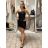 Šaty mini letné pletené na ramienka dámske (XS/S/M ONE SIZE) TALIANSKA MóDA IMM252471