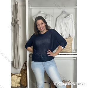 Svetr tenký dlouhý rukáv dámský (S/M ONE SIZE) ITALSKÁ MÓDA IMM23NM1236