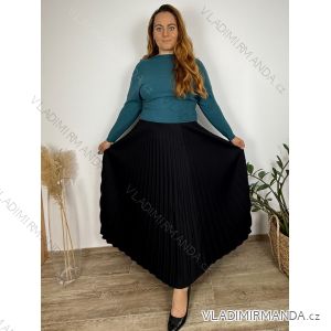 Sveter úpletový tenký dlhý rukáv dámsky (M/L/XL ONE SIZE) TALIANSKA MÓDA IM4251134