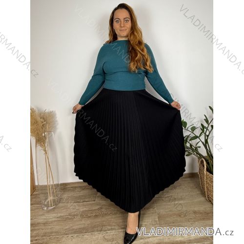 Sveter úpletový tenký dlhý rukáv dámsky (M/L/XL ONE SIZE) TALIANSKA MÓDA IM4251134