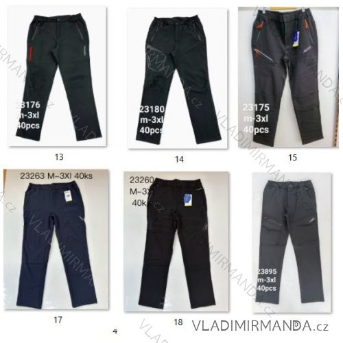 Nohavice softshell zateplené flaušom pánske (M-3XL) TEMSTER BES2523260