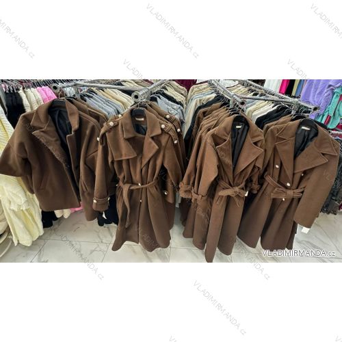 Kabát dlhý rukáv dámsky (S/M/L ONE SIZE) TALIANSKA MÓDA IMWCA2819