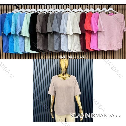 Tričko krátky rukáv dámske (S/M/L ONE SIZE) TALIANSKA MÓDA IMWCA2828