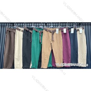 Nohavice elegantné s opaskom dámske nadrozmer (XL - 4XL ONE SIZE) TALIANSKA MÓDA IMWCA2830