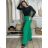 Nohavice dlhé letné dámske (S/M/L ONE SIZE) TALIANSKA MÓDA IMD23417/DUR -   zelená -   M / L